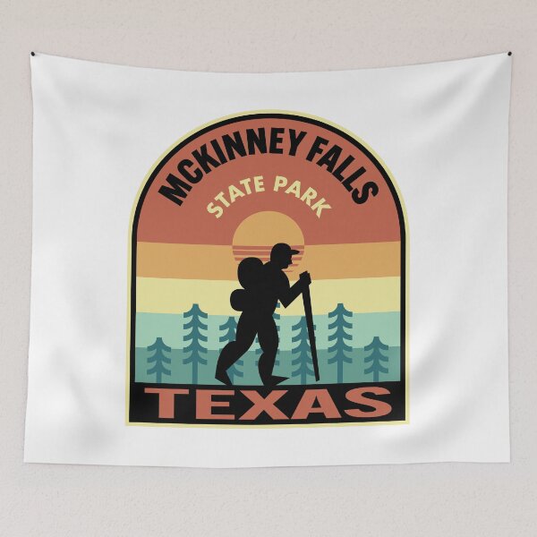Item preview, McKinney Falls State Park Texas Retro Hiking designed and sold by HalpinDesign.