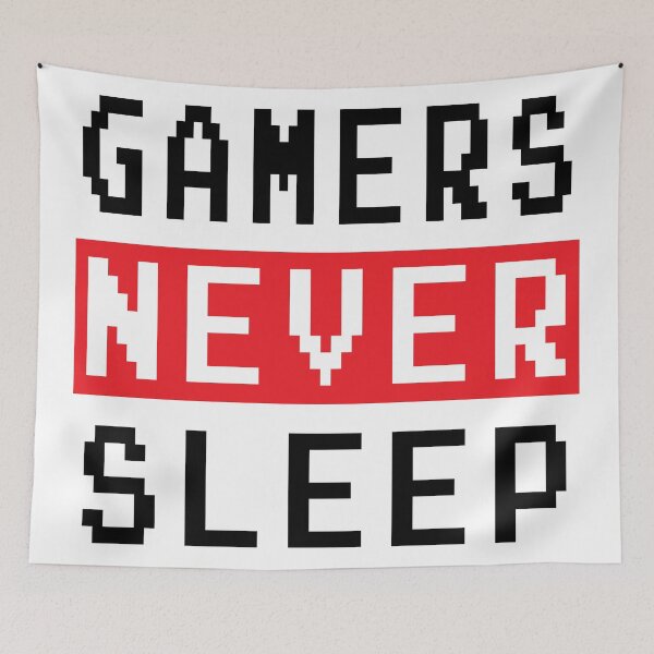 Item preview, GAMING - GAMERS NEVER SLEEP designed and sold by ShirtWreck.