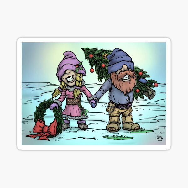 Aperçu de l'œuvre Gnomes de Noël. variante 3 créée et vendue par Moondog76.