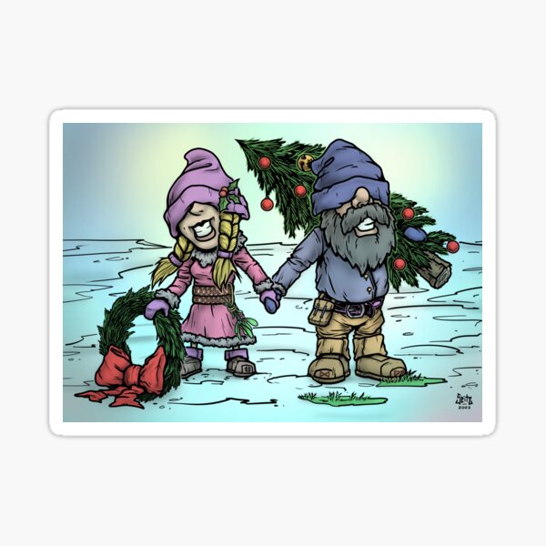 Aperçu de l'œuvre Gnomes de Noël. variante 4 créée et vendue par Moondog76.