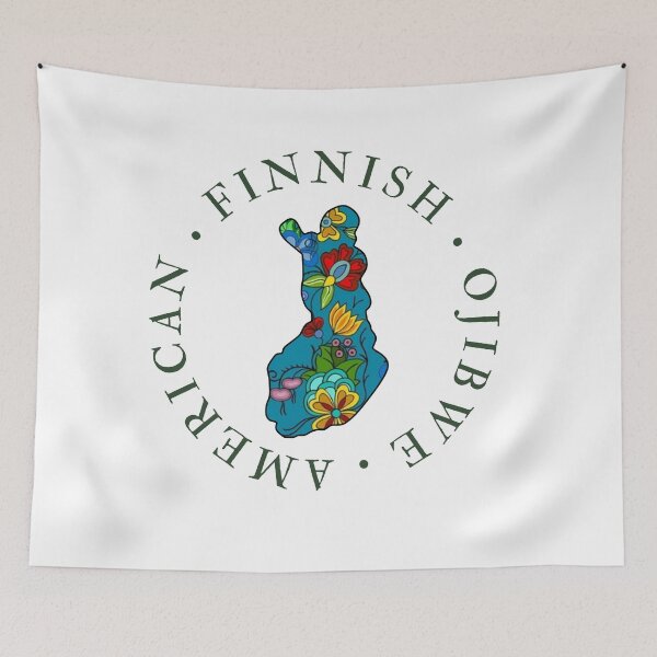 Item preview, Finndian Finnish American Ojibwe Art designed and sold by JCL Design Studio.