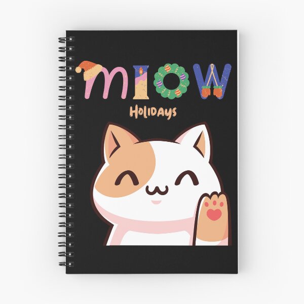 Item preview, Miow Holiday's happy kawaii cat designed and sold by KeepItSimple089.