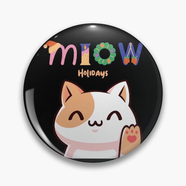 Item preview, Miow Holiday's happy kawaii cat designed and sold by KeepItSimple089.