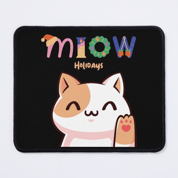 Item preview, Miow Holiday's happy kawaii cat designed and sold by KeepItSimple089.