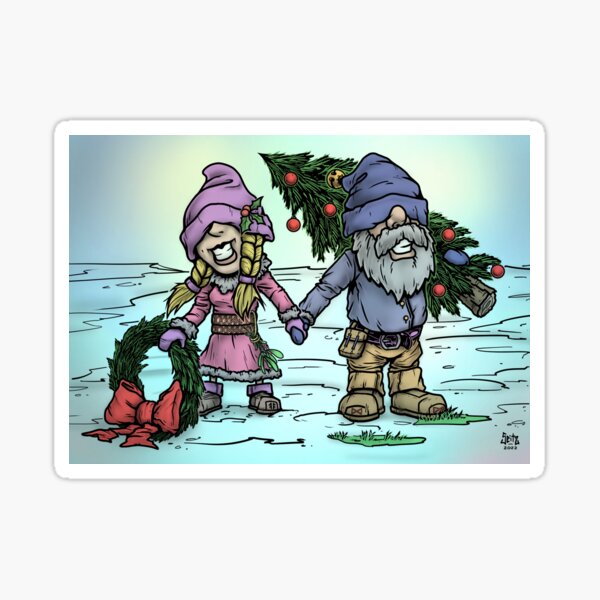 Aperçu de l'œuvre Gnomes de Noël. variante 5 créée et vendue par Moondog76.