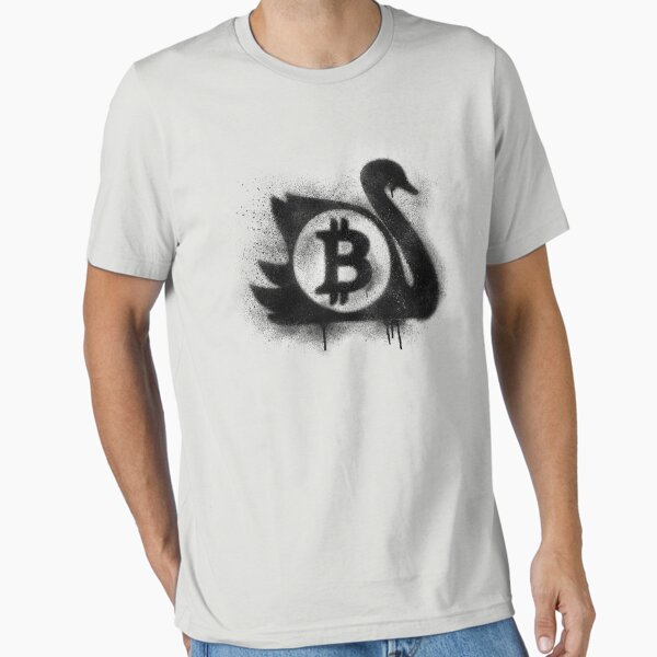 Artikel-Vorschau von Bitcoin Black Swan Graffiti Spray Schablone, designt und verkauft von lucidhouse.