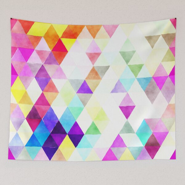 Item preview, Colorful Triangle Pattern designed and sold by stylebytara.