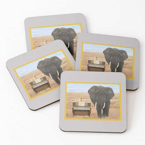 Item preview, Elephant Loves Piano designed and sold by AMERICANCHEEZ.