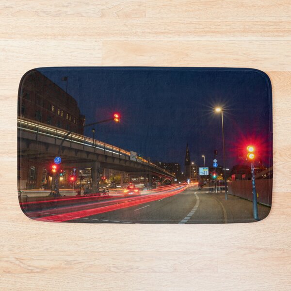 Item preview, Hamburg Baumwall light trails  designed and sold by hawkie.