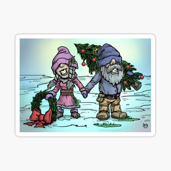Aperçu de l'œuvre Gnomes de Noël. variante 6 créée et vendue par Moondog76.
