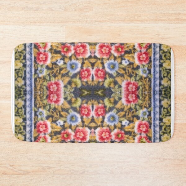 Item preview, Velvet Floral Rug Carpet Print designed and sold by Binsagar.