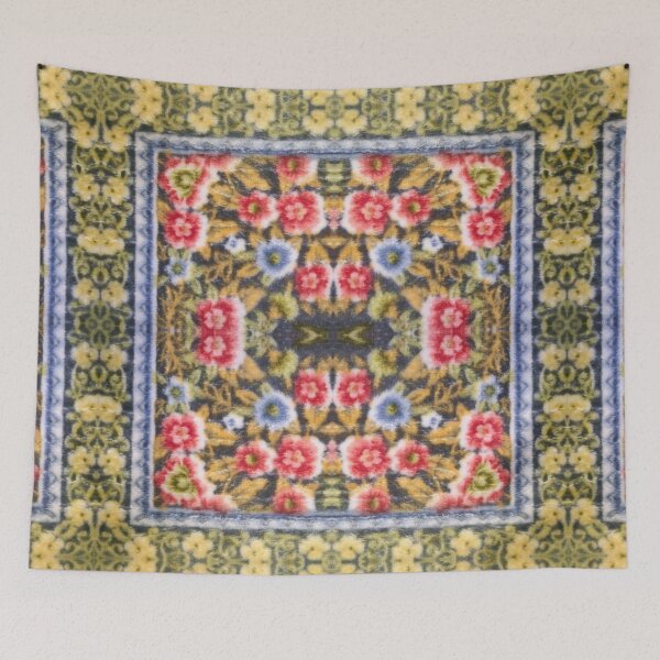 Item preview, Velvet Floral Rug Carpet Print designed and sold by Binsagar.