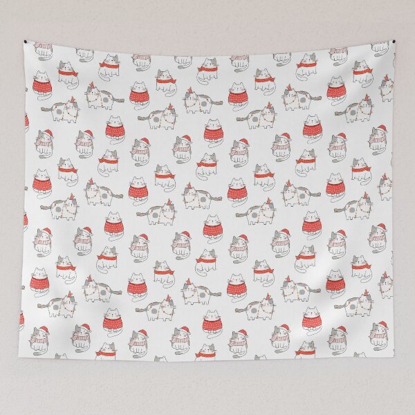 Item preview, Christmas Cats Pattern Ver. 3 designed and sold by coltian.
