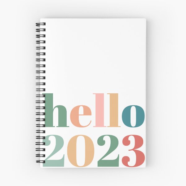 Item preview, Hello 2023 retro pastel designed and sold by AnnaEleCreate.