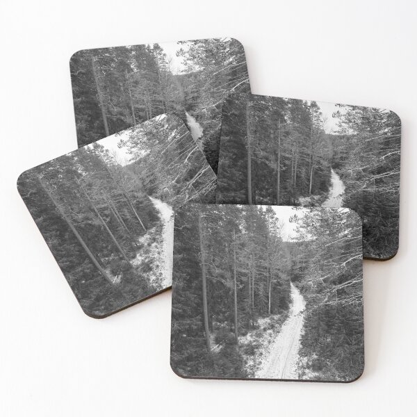 Item preview, The white road in the forest. Pitkajarvi Seitseminen bw designed and sold by Jouko Lehto Photography.