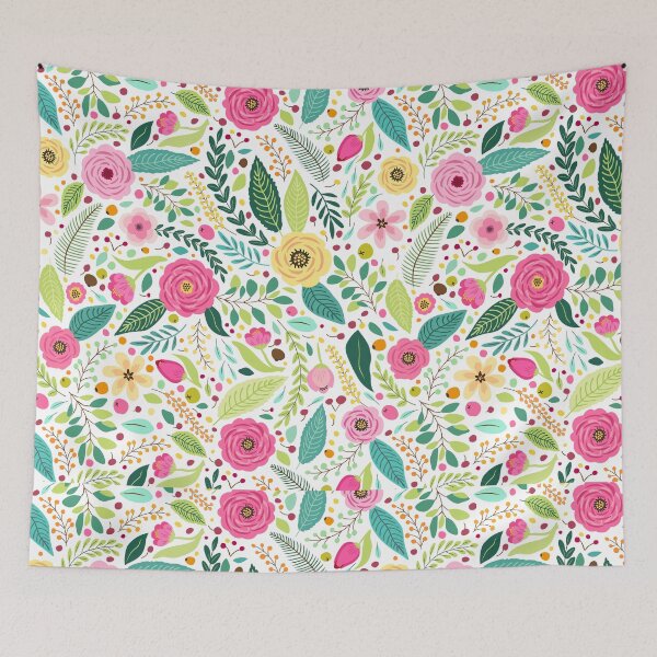 Item preview, Botanical Colorful Floral Pattern  designed and sold by XbaeX.