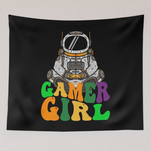 Item preview, Gamer Girl Astronaut designed and sold by RockBeeDesigns.