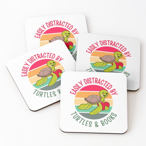 Item preview, Easily Distracted By Turtles And Turtle Lover Tortoise Sea Beach Waves Ocean designed and sold by DadJokeDescript.