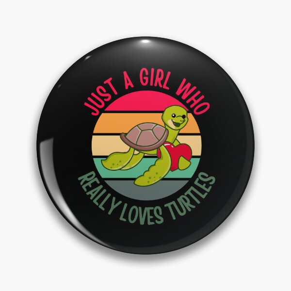 Item preview, Just A Girl Who Loves Turtles Turtle Lover Tortoise Sea Beach Waves Ocean designed and sold by DadJokeDescript.