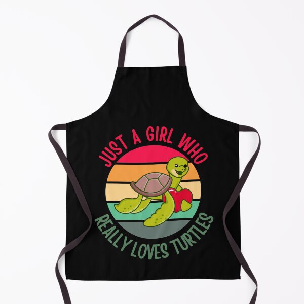 Item preview, Just A Girl Who Loves Turtles Turtle Lover Tortoise Sea Beach Waves Ocean designed and sold by DadJokeDescript.