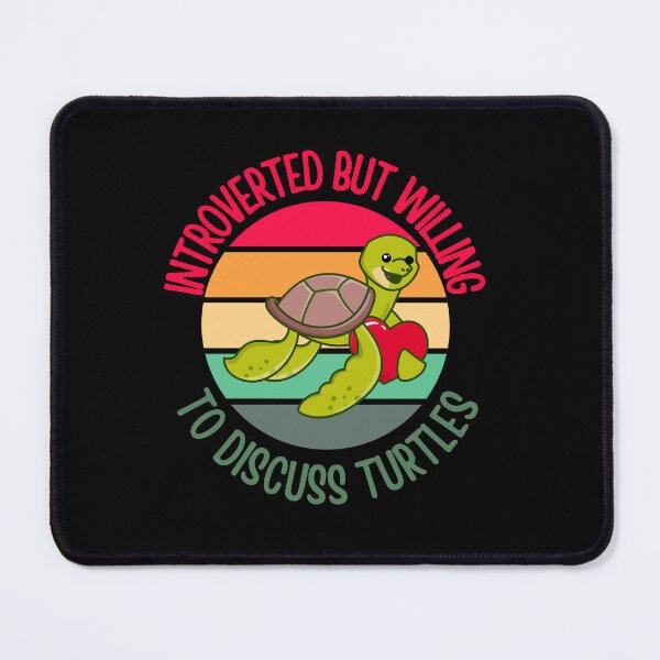 Item preview, Introvert Discuss Turtles Turtle Lover Tortoise Sea Beach Waves Ocean designed and sold by DadJokeDescript.