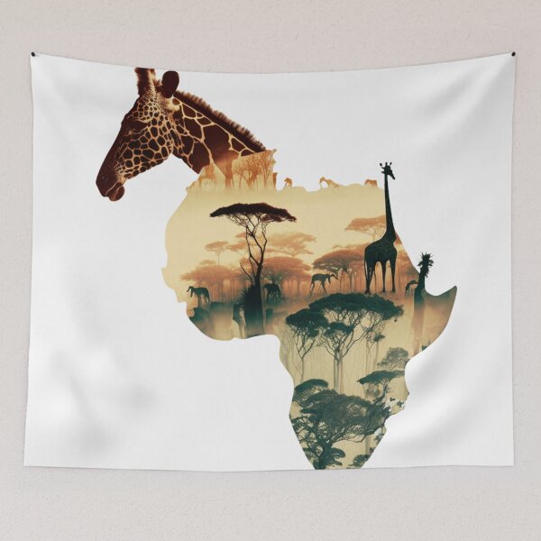 Item preview, Double exposure Africa continent designed and sold by Mirochan80.