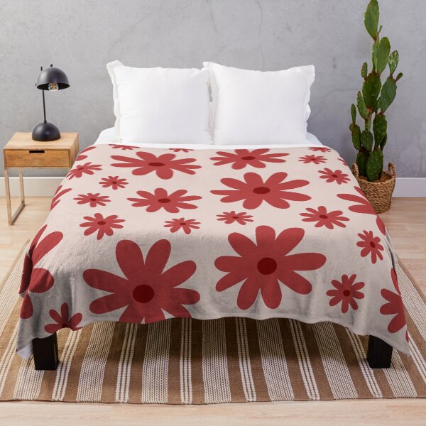 Item preview, Dark Red Flower Pattern designed and sold by ahzarts.