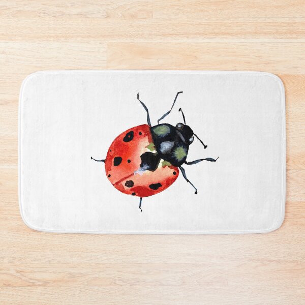 Item preview, Ladybug red colorful cute a watercolor sketch designed and sold by Yana Mustafina | Boho Soulful Designs.
