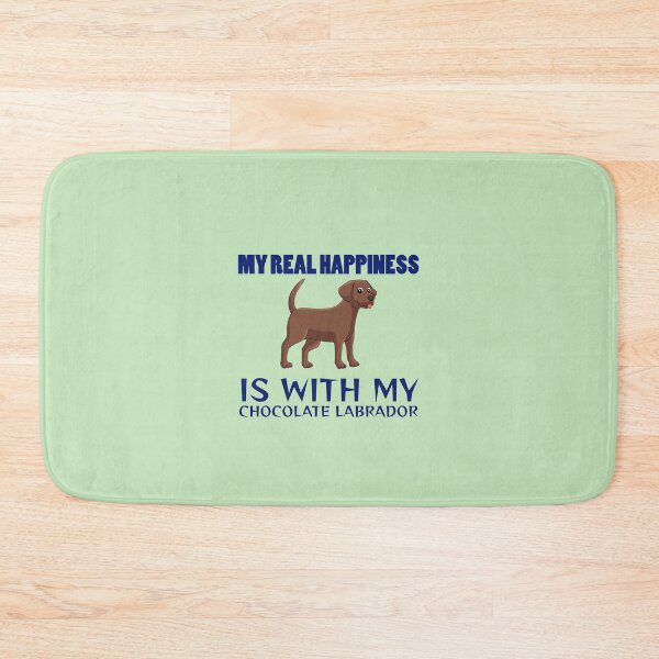 Item preview, My real happiness is with my chocolate Labrador. designed and sold by StandStrong786.