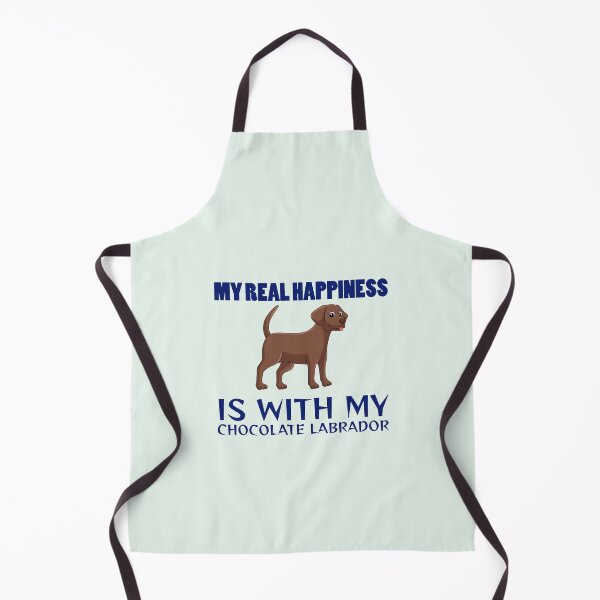 Item preview, My real happiness is with my chocolate Labrador. designed and sold by StandStrong786.