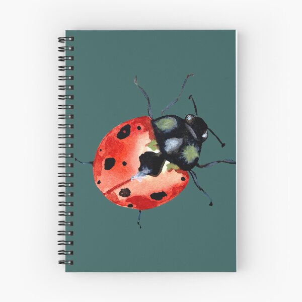 Item preview, Ladybug red colorful cute a watercolor sketch designed and sold by Yana Mustafina | Boho Soulful Designs.