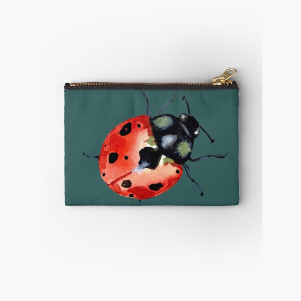 Item preview, Ladybug red colorful cute a watercolor sketch designed and sold by Yana Mustafina | Boho Soulful Designs.