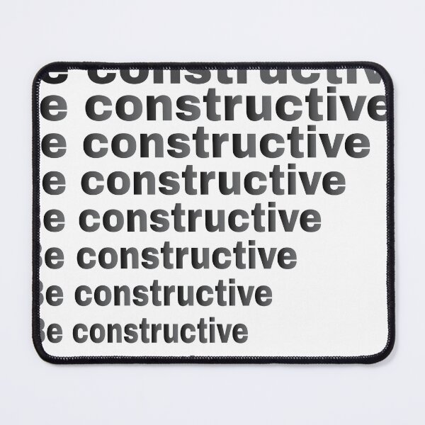 Item preview, Be constructive typography modern t-shirt designed and sold by KARTICK DUTTA.