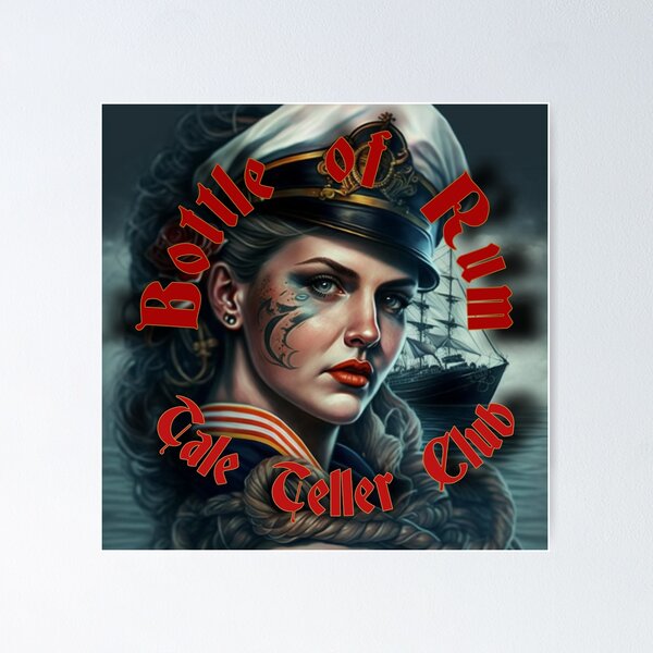 Bottle of Rum by Tale Teller Club Orchestra Art by iServalan CDM Music Track Poster