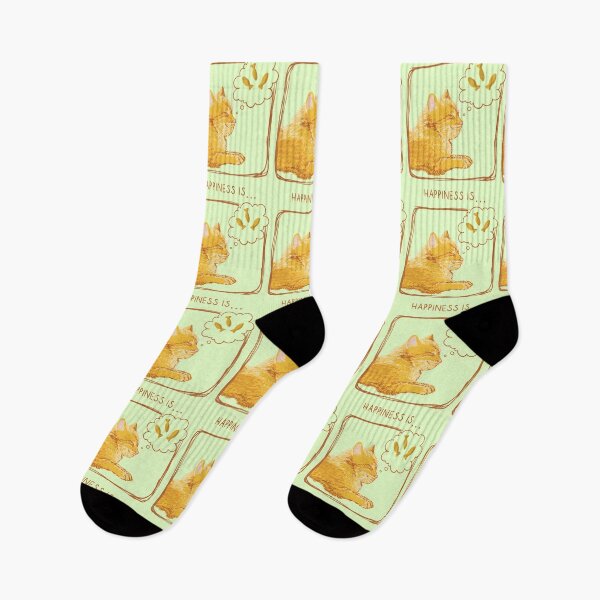 Item preview, Orange cat dreaming of cat treats food lime designed and sold by Fransyn.