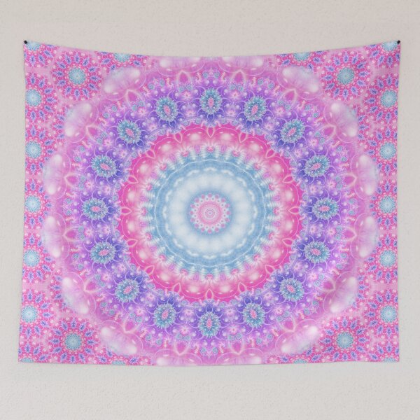 Item preview, Pink, Purple and Light Blue Mandala designed and sold by Kelly Dietrich Mandala & Fractal Art.