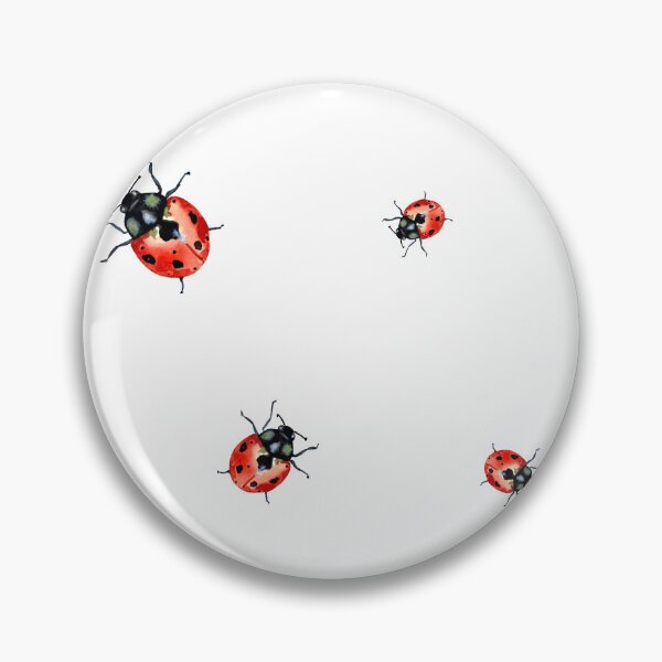 Item preview, Ladybug red nature pattern a watercolor sketch  designed and sold by Yana Mustafina | Boho Soulful Designs.
