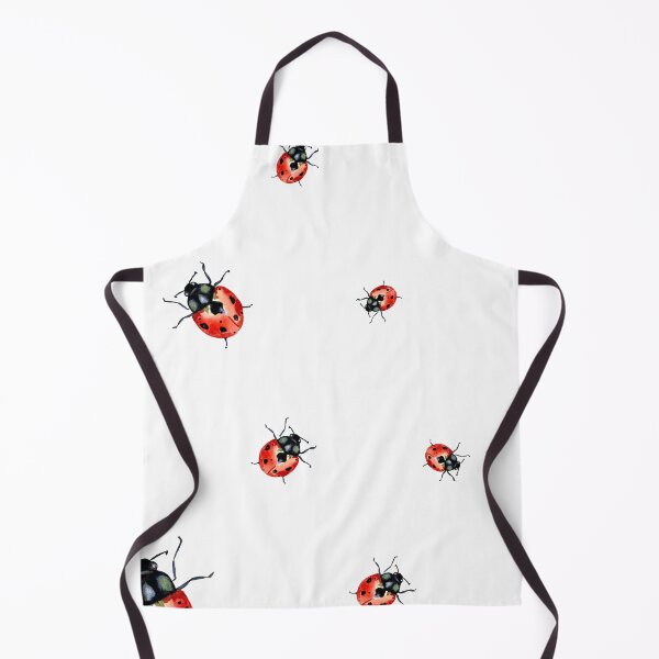 Item preview, Ladybug red nature pattern a watercolor sketch designed and sold by Yana Mustafina | Boho Soulful Designs.