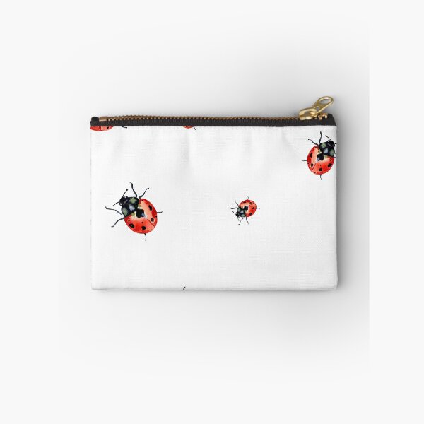 Item preview, Ladybug red nature pattern a watercolor sketch  designed and sold by Yana Mustafina | Boho Soulful Designs.