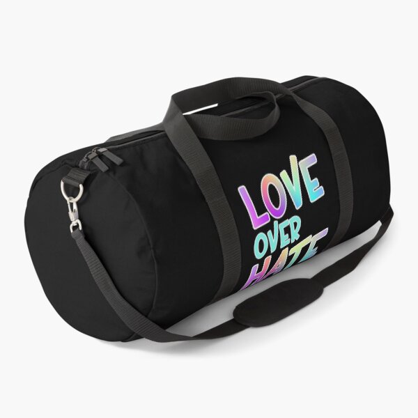 Item preview, Love Over Hate Colorful Gradient White Outline Sans Serif Typography Inspirational Quote designed and sold by Cawaiico.