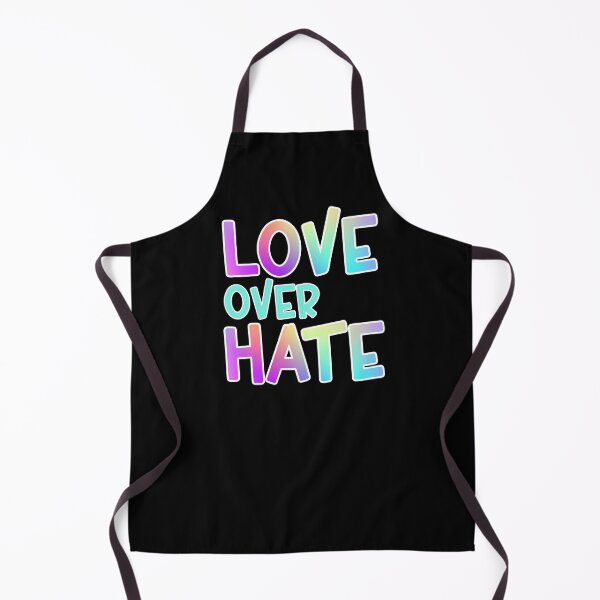 Item preview, Love Over Hate Colorful Gradient White Outline Sans Serif Typography Inspirational Quote designed and sold by Cawaiico.