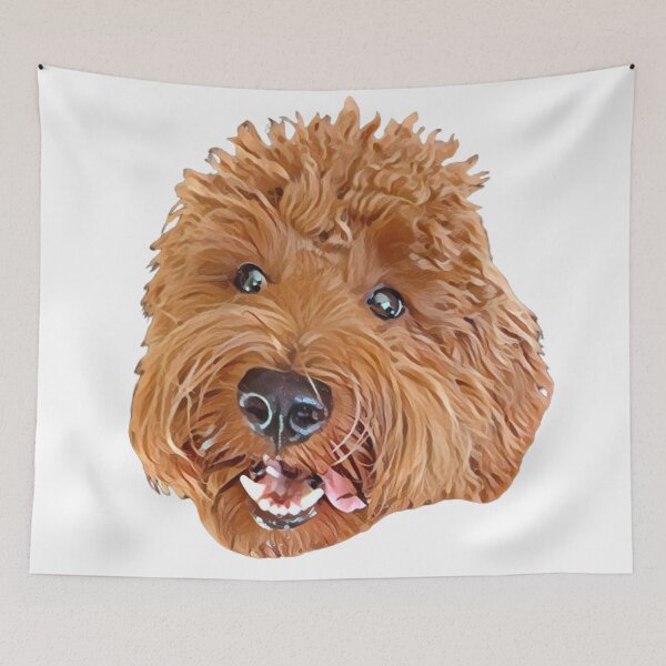 Item preview, Goldendoodle Happy Dog designed and sold by luckymooninc.
