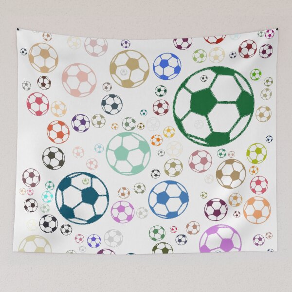 Item preview, Abstract Multi Color Football Soccer Ball Pattern  designed and sold by Pixel4Art.