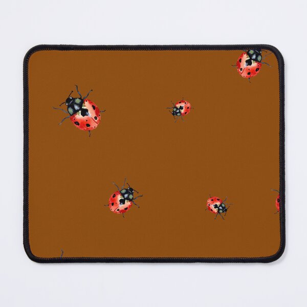 Item preview, Ladybug red nature pattern a watercolor sketch red designed and sold by Yana Mustafina | Boho Soulful Designs.