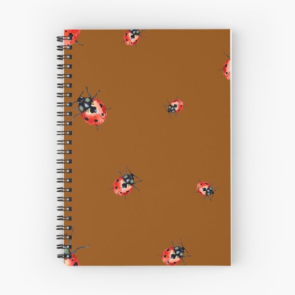 Item preview, Ladybug red nature pattern a watercolor sketch red designed and sold by Yana Mustafina | Boho Soulful Designs.