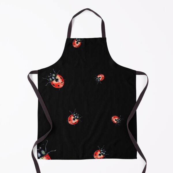 Item preview, Ladybug red nature pattern a watercolor sketch black designed and sold by Yana Mustafina | Boho Soulful Designs.