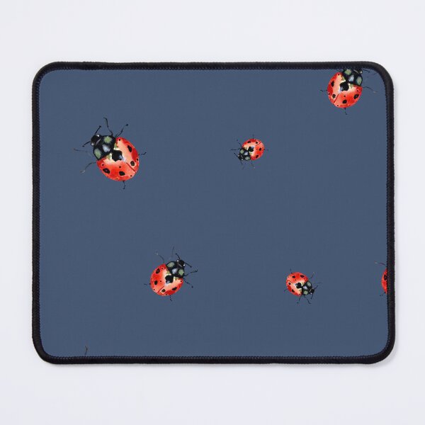 Item preview, Ladybug red nature pattern a watercolor sketch violet designed and sold by Yana Mustafina | Boho Soulful Designs.