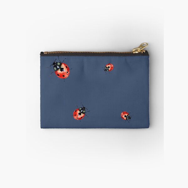 Item preview, Ladybug red nature pattern a watercolor sketch violet designed and sold by Yana Mustafina | Boho Soulful Designs.