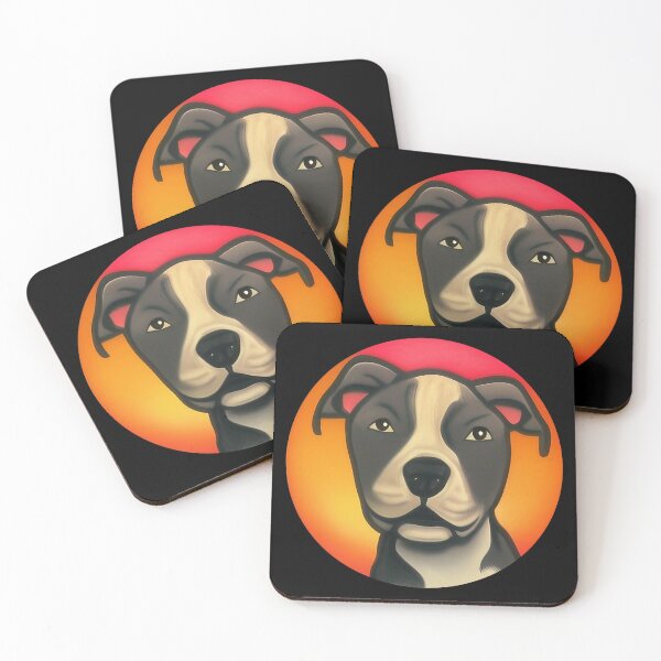 Item preview, Retro Sunset Pit Bull designed and sold by Alex-JuJu.