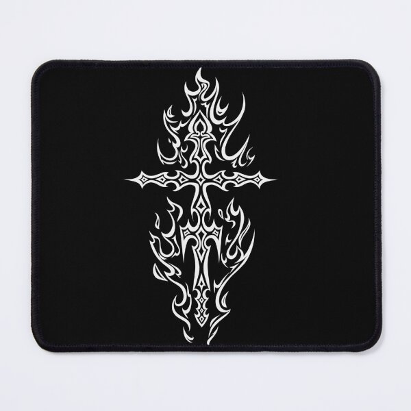 Item preview, Alt Gothic Cross Mall Y2K Trad Goth Punk Grunge Fire Flames designed and sold by FalkDania.